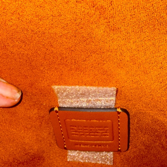 NWT - Coach Shoulder Bag with Colorful Accents. Color: Faded Orange Multi. - Picture 4 of 7